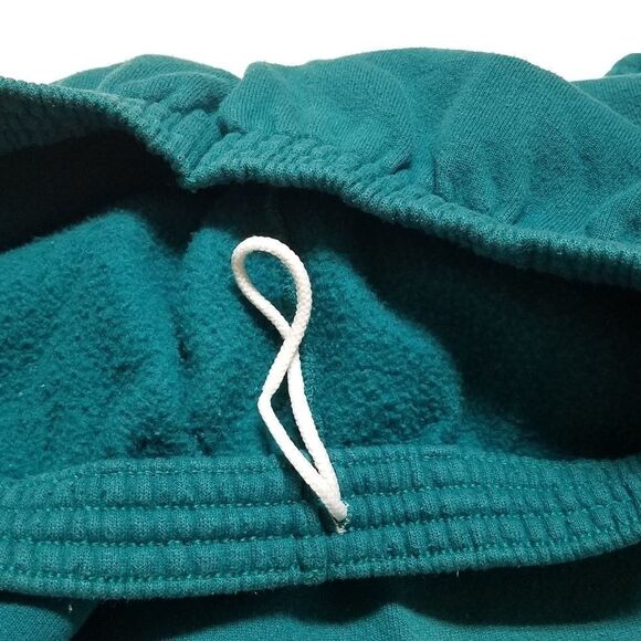 VINTAGE 90s Tultex High Rise Turquoise Joggers - Picture 6 of 10
